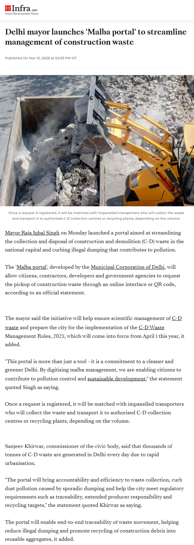 Full News Screenshot