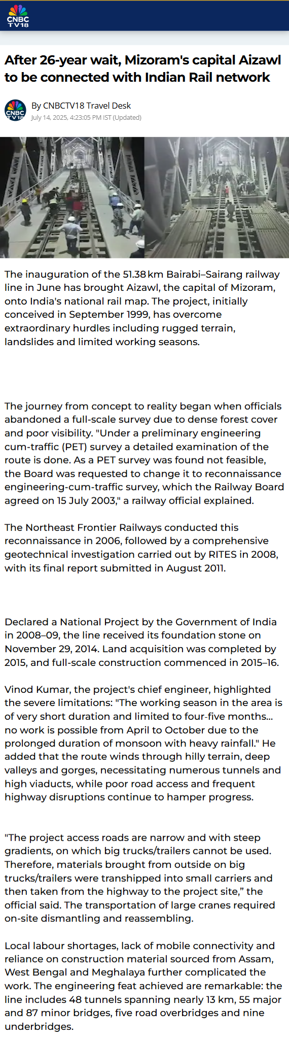 Full News Screenshot