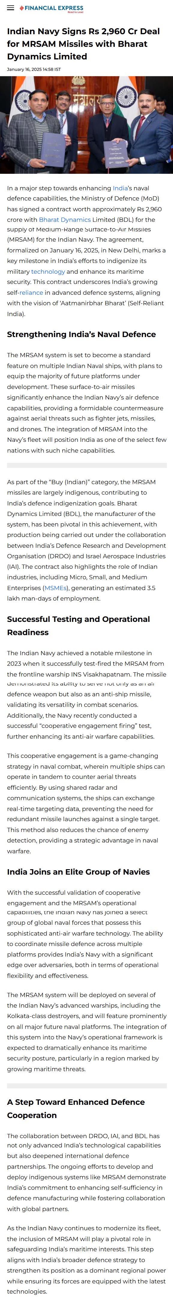 Full News Screenshot