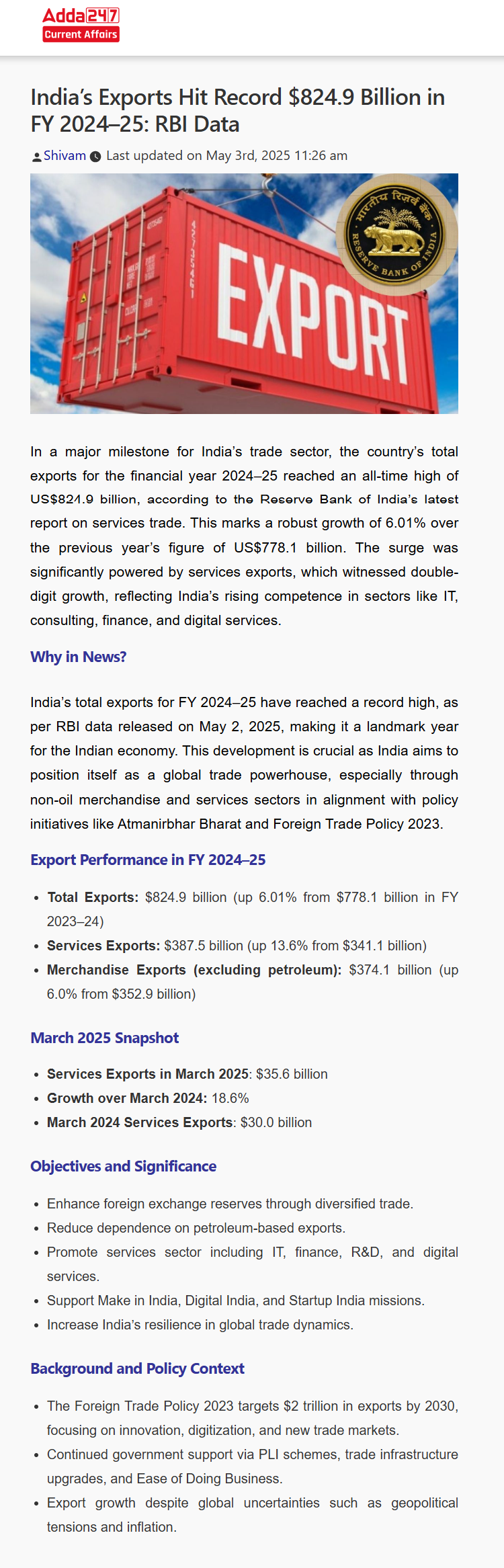 Full News Screenshot