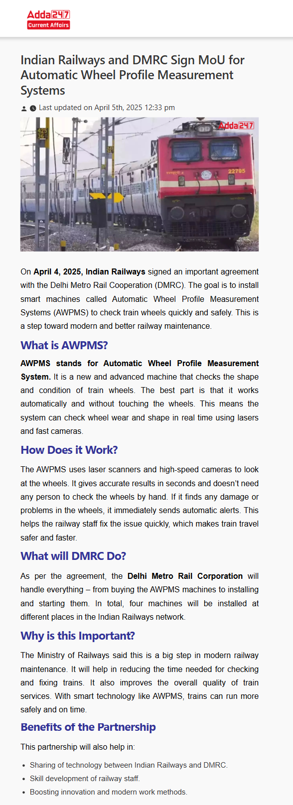 Full News Screenshot