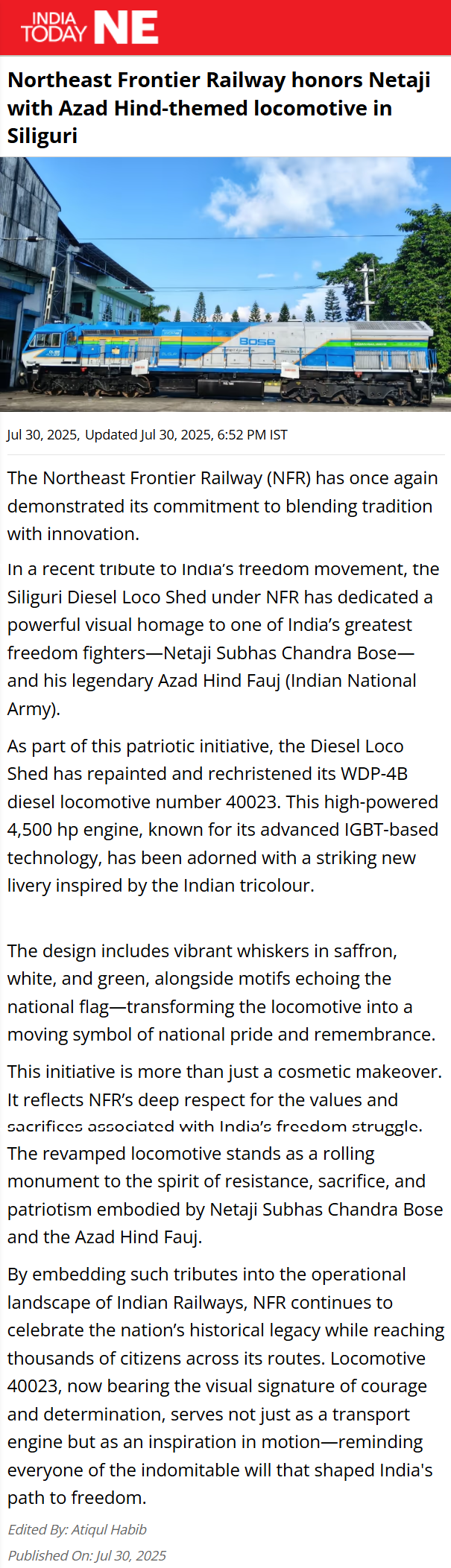 Full News Screenshot