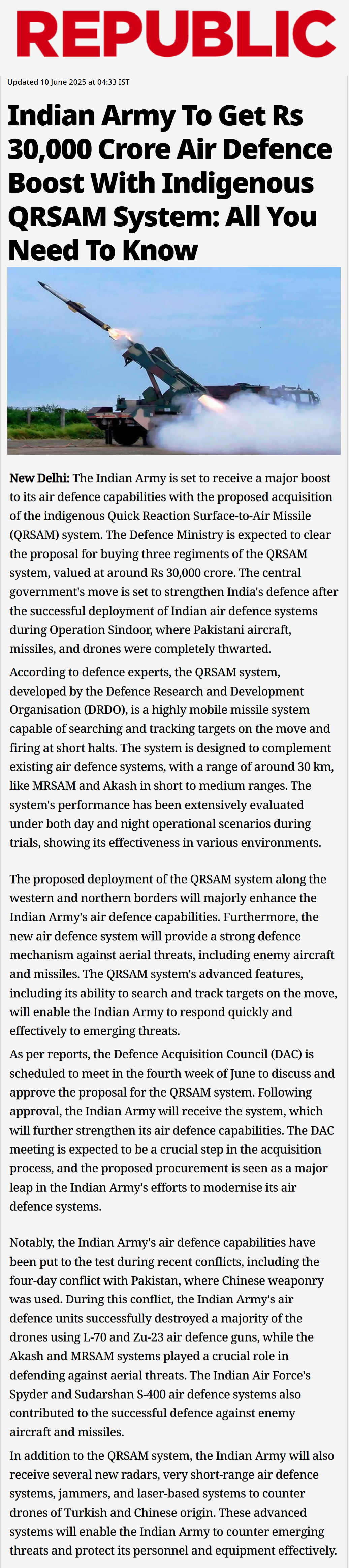 Full News Screenshot