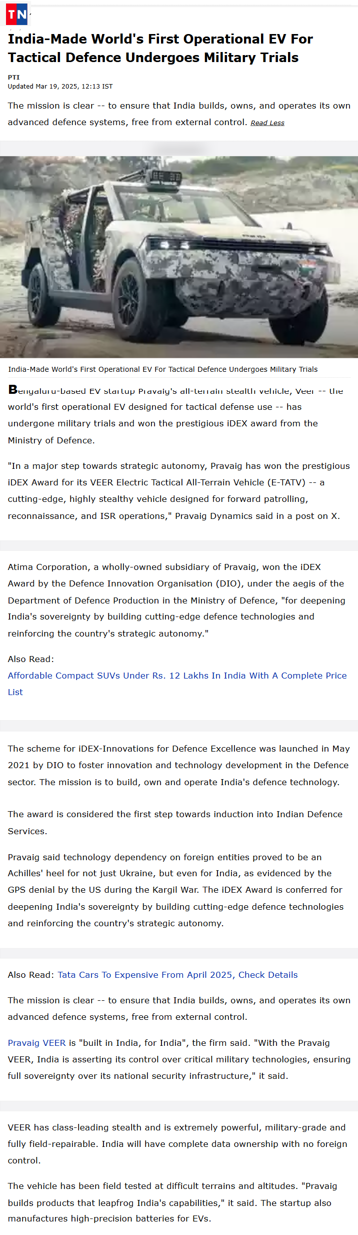 Full News Screenshot