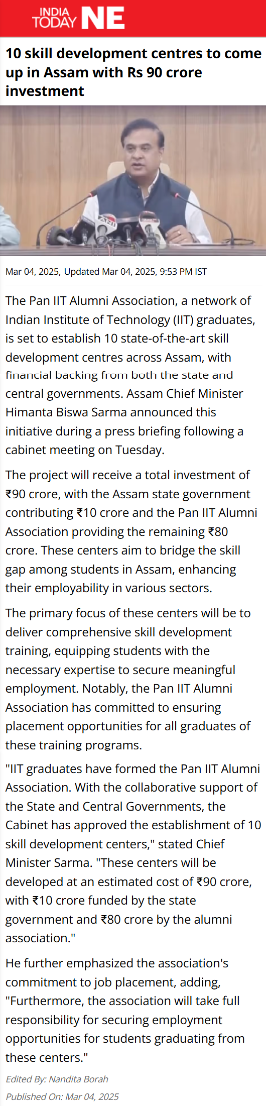 Full News Screenshot