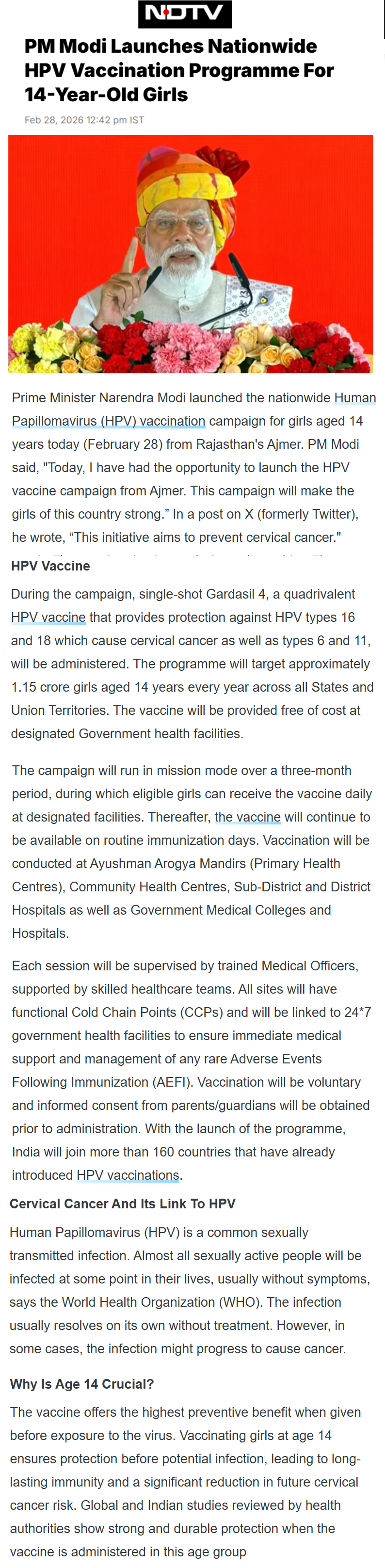 Full News Screenshot